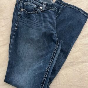 Express Women's Boot Cut Jeans - Dark Blue